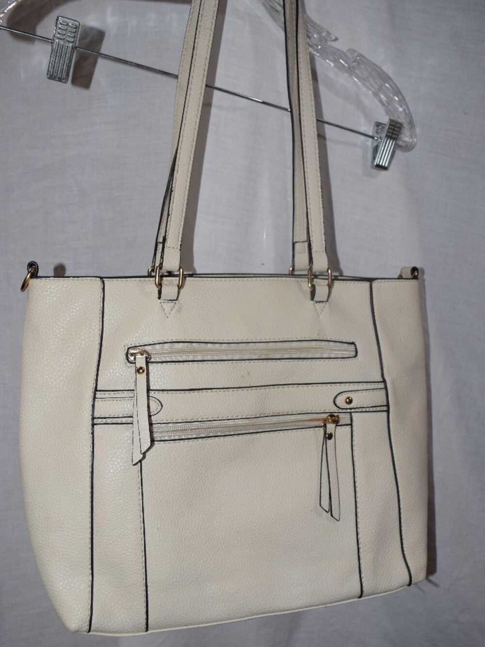 White Purse Vegan Leather Bag/Tote